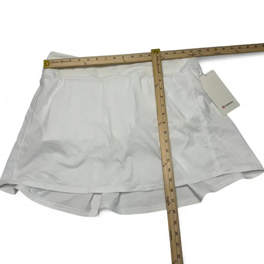 Lululemon NWT Pace Revival Skirt Extra Long Size 12 White - Picture 3 of 8